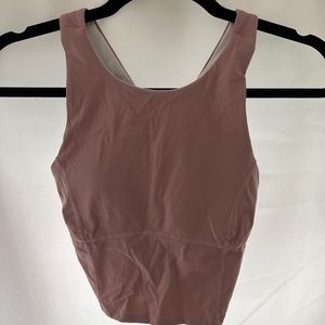 Athletic pink tank top